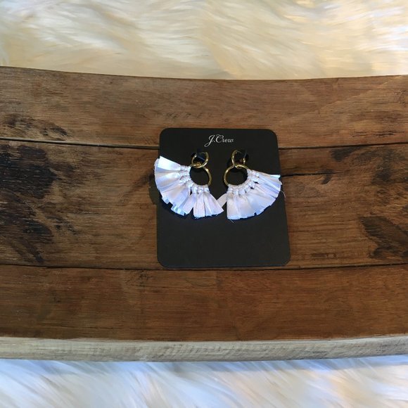 J. Crew Fabric Fan Earrings - Picture 3 of 3